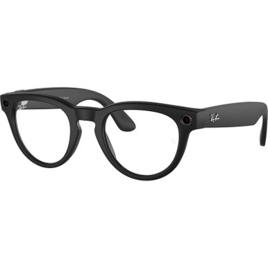 Ray-Ban Smart Glasses Meta Headliner RW4009, Matte Black/Grey Photochromic Lenses