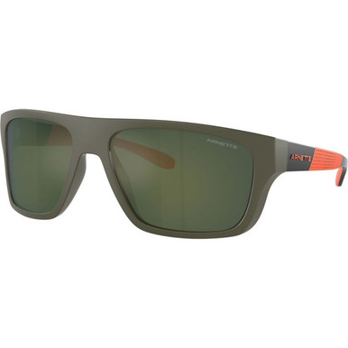 Military Green/Light Green Petrol Mirror Lenses