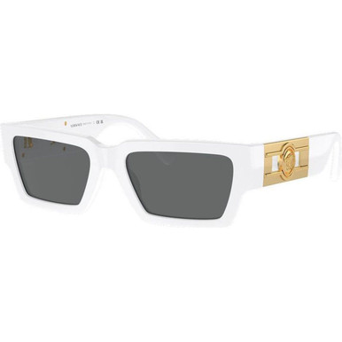Versace VE4459 - White/Dark Grey Lenses