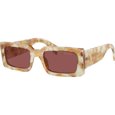 Prada PRA07S, Desert Tortoise/Dark Violet Lenses