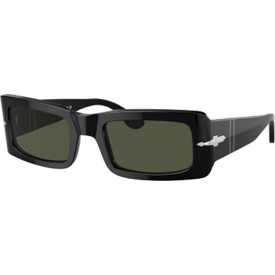 Persol Francis PO3332S, Black/Green Glass Lenses