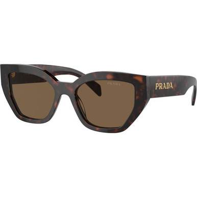 Prada PRA09S, Briar Tortoise/Dark Brown Lenses