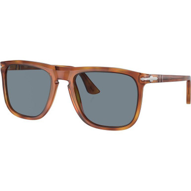 Persol PO3336S - Terra Di Siena/Light Blue Glass Lenses 54 Eye Size