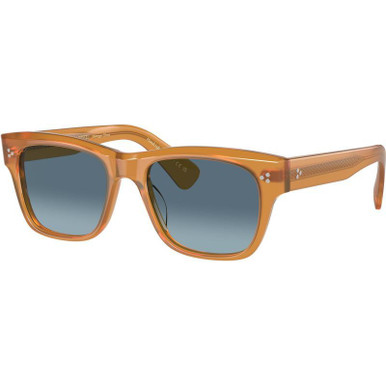 Oliver Peoples Birell Sun OV5524SU, Amber/Marine Gradient Glass Lenses