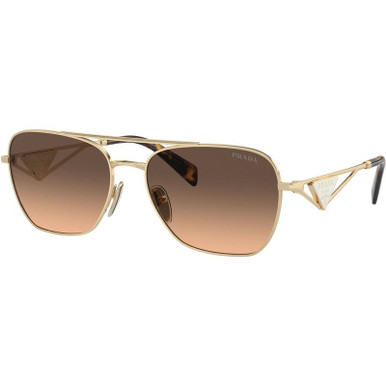 Prada PRA50S - Pale Gold/Brown and Grey Gradient Lenses