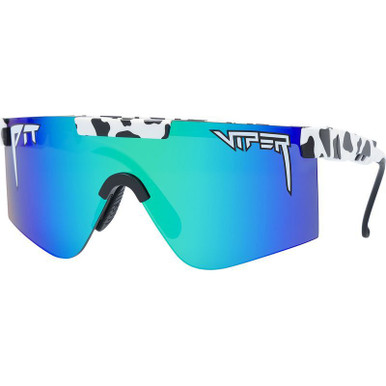 Pit Viper The 2000s, Cowabunga White/Blue Mirror Polarised Lenses