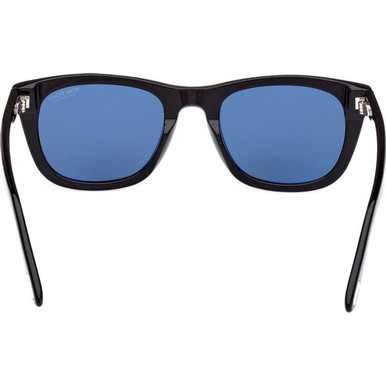 Tom Ford Kendel FT1076 Shiny Black/Blue Polarised Sunglasses 
