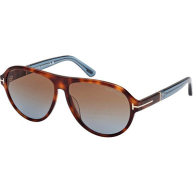 Tom Ford Quincy FT0180, Blonde Havana/Brown Gradient Lenses