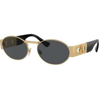 Versace VE2264 - Matte Gold/Dark Grey Lenses