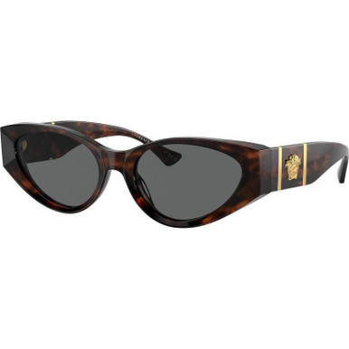 Versace VE4454, Havana/Dark Grey Lenses