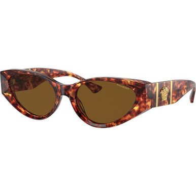 Versace VE4454, Havana/Dark Brown Polarised Lenses