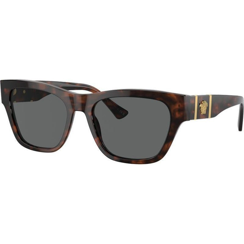 Shop the Versace VE4457 Havana/Dark Grey Sunglasses