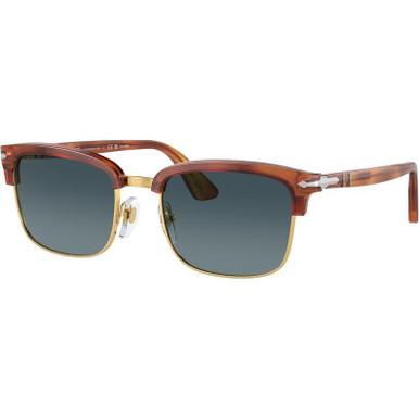 Persol PO3327S - Terra Di Seina/Blue Polarised Glass Lenses 54 Eye Size