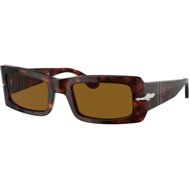 Persol Francis PO3332S, Havana/Brown Glass Lenses