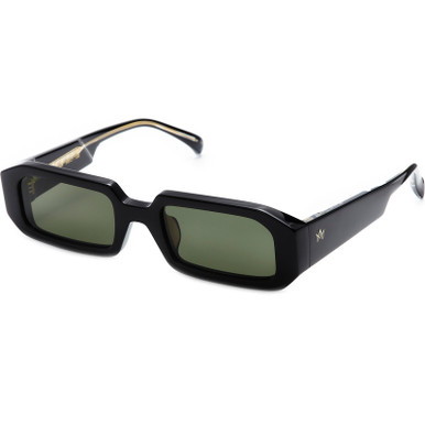 Ollie - Black/Brit Green Lenses