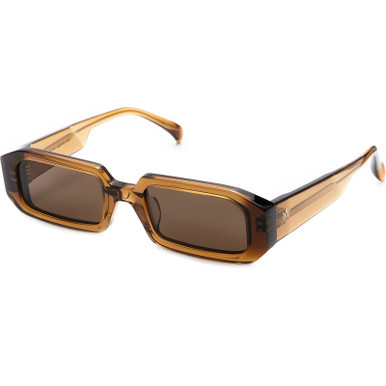 AM Eyewear Ollie, Maple/Smoke Lenses