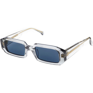 AM Eyewear Ollie - Ghost/Navy Blue Lenses