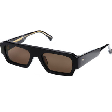 AM Eyewear Howie Large - Black/Smoke Lenses