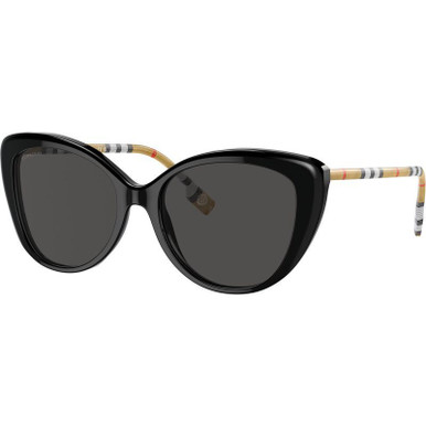 Burberry BE4407, Black/Dark Grey Lenses