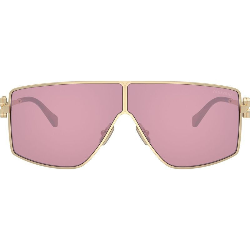 Shop the Miu Miu MU51ZS Pale Gold/Bordeaux Sunglasses | Zip