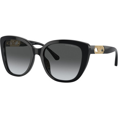 Emporio Armani EA4214U - Shiny Black/Grey Gradient Polarised Lenses
