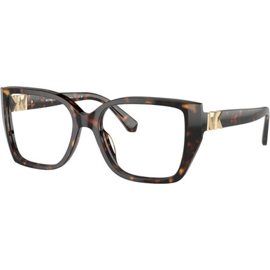 Michael Kors Glasses Castello MK4115U, Dark Tortoise/Clear Lenses 54 Eye Size