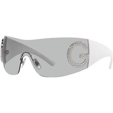 Dolce & Gabbana DG2298B - White/Light Grey Lenses