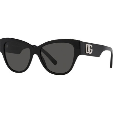 Dolce & Gabbana DG4449 - Black/Dark Grey Lenses