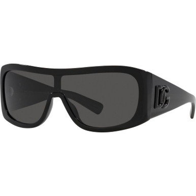 Dolce &amp; Gabbana DG4454, Black/Dark Grey Lenses