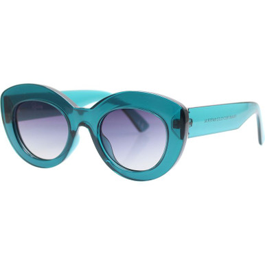 Reality Eyewear Stella, Teal/Smoke Gradient Polarised Lenses