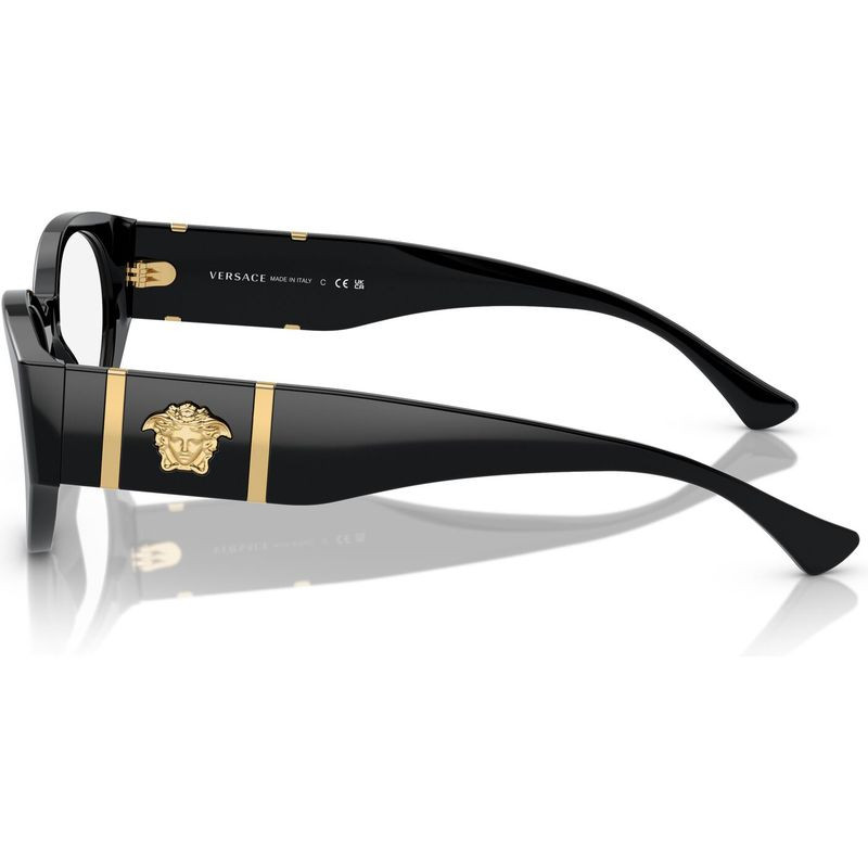 Buy Versace Prescription Glasses VE3345 Black/Clear Glasses