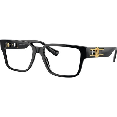 Versace Glasses VE3346 - Black/Clear Lenses 55 Eye Size