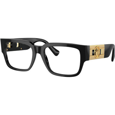 Versace Glasses VE3350 - Black/Clear Lenses 55 Eye Size