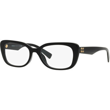 Miu Miu Glasses 07VV - Black/Clear Lenses 53 Eye Size