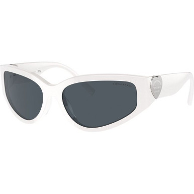 Tiffany &amp; Co. TF4217, Bright White/Dark Grey Lenses