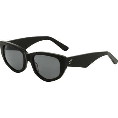 Shiny Black/Grey Polarised Lenses