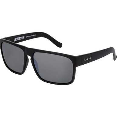 Matte Black/Silver Injected Mirror Polarised Lenses