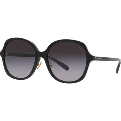 Coach HC8360F, Black/Grey Gradient Lenses