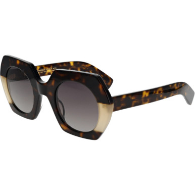 Piaf - Dark Brown Tortoiseshell/Grey Gradient Lenses