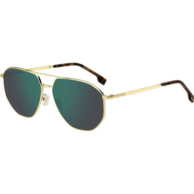 Boss 1612/F/SK - Gold/Green Mirror Lenses