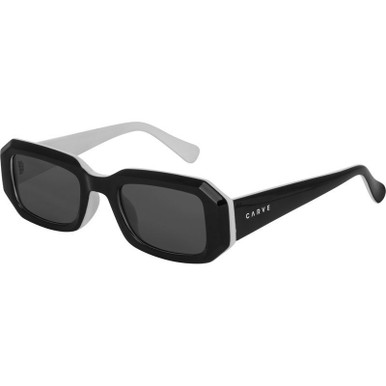 Asher - Gloss Black and White/Grey Lenses