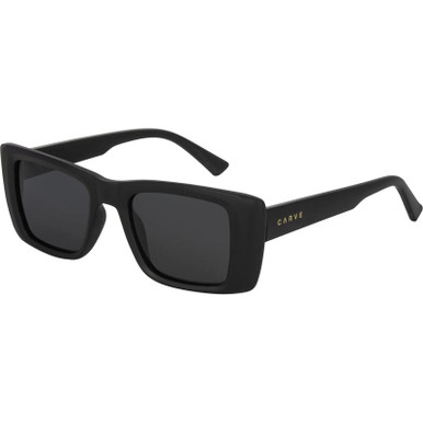 Carve Hey Ho - Matte Black/Dark Grey Polarised Lenses