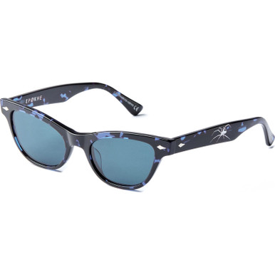 Blue Tortoise Polished/Blue Lenses