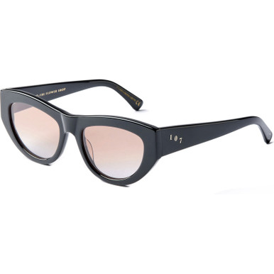 Candy - Black Polished/Brown Gradient Lenses