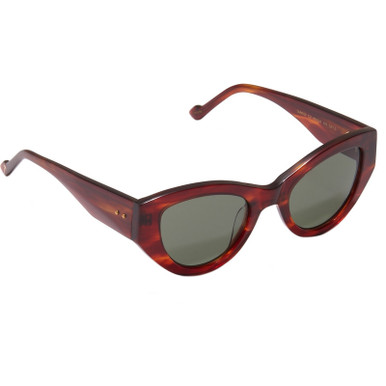 Brown Havana/Green Lenses