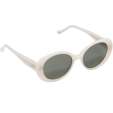 Milky White/Green Lenses