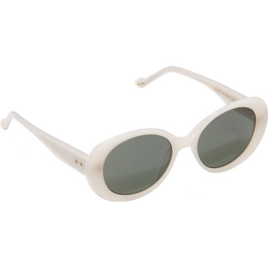 Milky White/Green Lenses