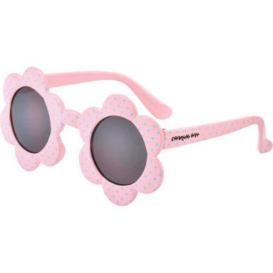 Frankie Ray Kids Daisy, Pink and Aqua Spot/Smoke Lenses