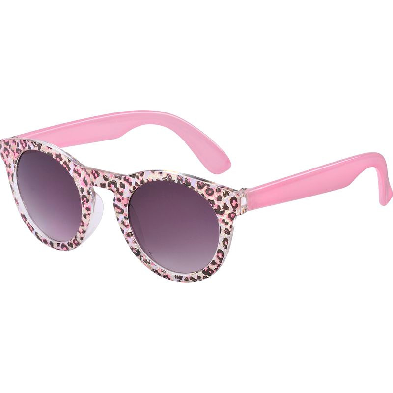 Frankie Ray Kids Candy Pink Leopard/Smoke Gradient Lenses