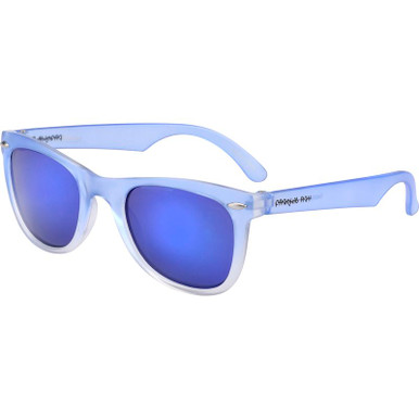 Frankie Ray Kids Gadget, Blue Haze Gradient/Blue Mirror Lenses